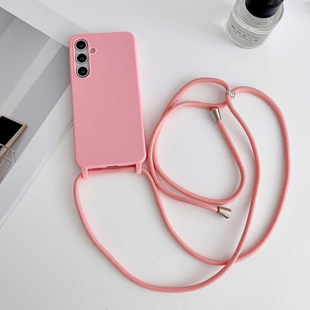 Lanyard Phone Case for Samsung for galaxy S25 Ultra, Featuring an Adjustable Necklace And a Soft Neck Lanyard for Shock Absorption. Compatible with for samsung for galaxy S24, S23, S22, S21 Ultra Plus, And S21 FE, This Luxury