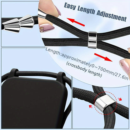 Lanyard Phone Case for Samsung for galaxy S25 Ultra, Featuring an Adjustable Necklace And a Soft Neck Lanyard for Shock Absorption. Compatible with for samsung for galaxy S24, S23, S22, S21 Ultra Plus, And S21 FE, This Luxury