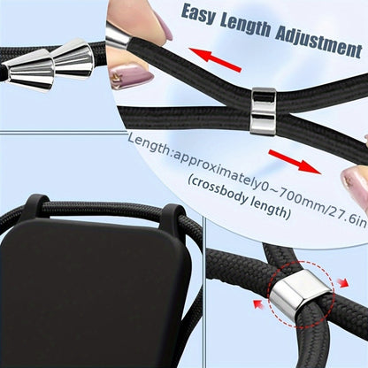 Lanyard Phone Case for Samsung for galaxy S25 Ultra, Featuring an Adjustable Necklace And a Soft Neck Lanyard for Shock Absorption. Compatible with for samsung for galaxy S24, S23, S22, S21 Ultra Plus, And S21 FE, This Luxury