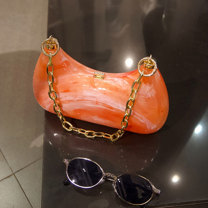 Unique Niche Design Acrylic Bag, New Fashion Trendy Versatile Sweet Cool Shoulder Purse for s, Minimalist Party Evening Clutch, Novelty Purse, Evening Bags for Women High Quality, Designer Handbags for Women, Bag for Women El