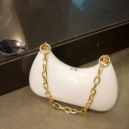 Unique Niche Design Acrylic Bag, New Fashion Trendy Versatile Sweet Cool Shoulder Purse for s, Minimalist Party Evening Clutch, Novelty Purse, Evening Bags for Women High Quality, Designer Handbags for Women, Bag for Women El