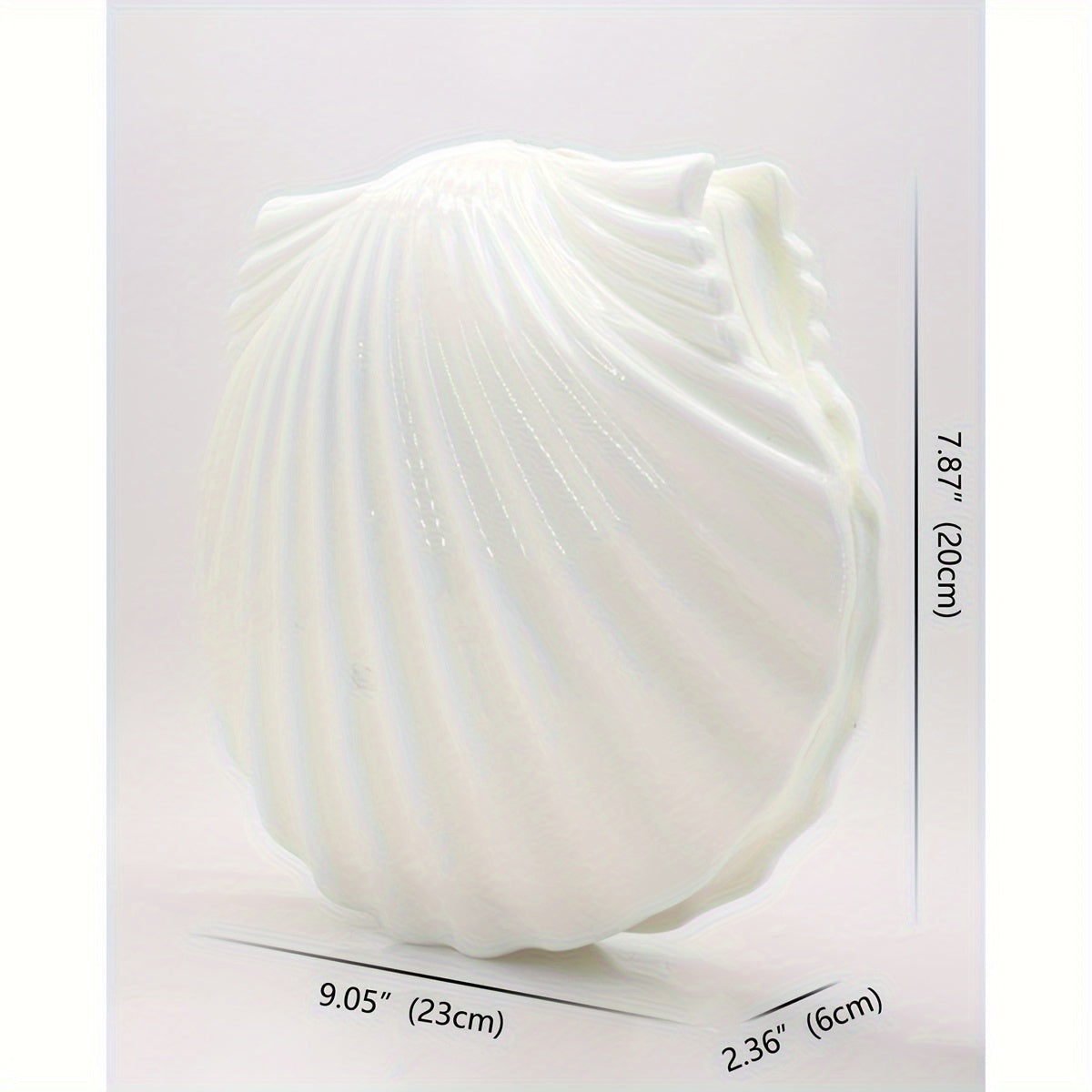 Elegant White Shell-Shaped Evening Clutch with Pearl Beaded Chain Strap - Chic Acrylic Bridal Handbag, Polyester Lined, Perfect for Weddings & Formal Parties, Wedding Accessories