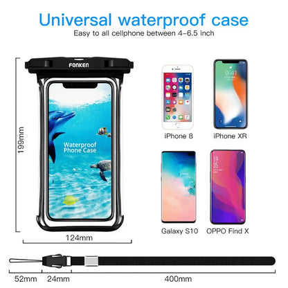 IPX8 Waterproof Case Transparent Dry Bag Seaside Swimming Pouch Mobile Phone Covers Coque For iphone 11 12 pro max Huawei case