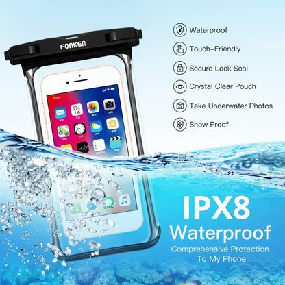 IPX8 Waterproof Case Transparent Dry Bag Seaside Swimming Pouch Mobile Phone Covers Coque For iphone 11 12 pro max Huawei case