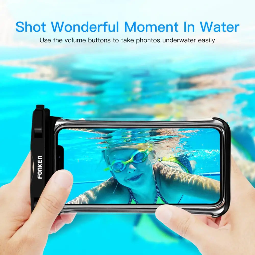 IPX8 Waterproof Case Transparent Dry Bag Seaside Swimming Pouch Mobile Phone Covers Coque For iphone 11 12 pro max Huawei case