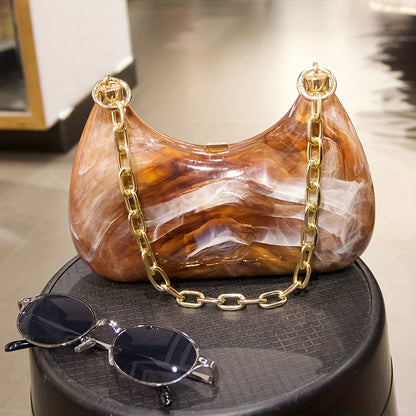 Unique Niche Design Acrylic Bag, New Fashion Trendy Versatile Sweet Cool Shoulder Purse for s, Minimalist Party Evening Clutch, Novelty Purse, Evening Bags for Women High Quality, Designer Handbags for Women, Bag for Women El