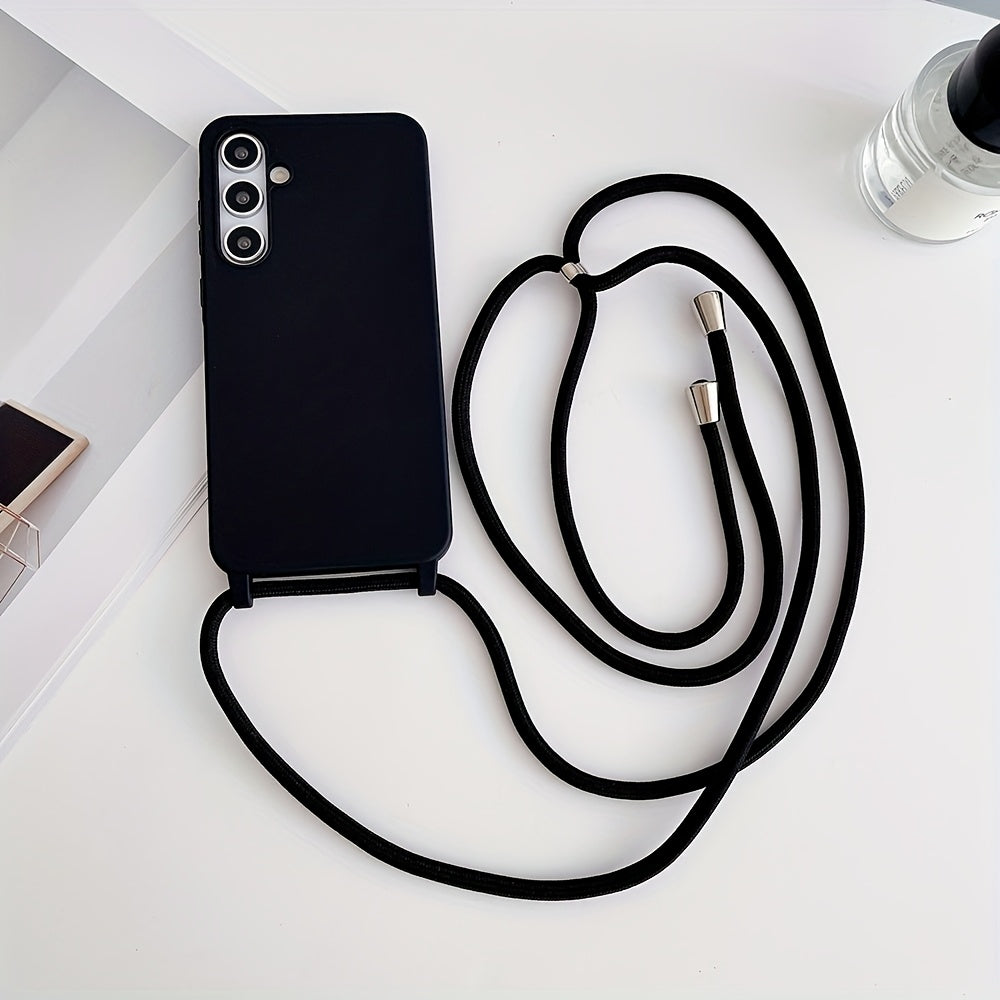 Lanyard Phone Case for Samsung for galaxy S25 Ultra, Featuring an Adjustable Necklace And a Soft Neck Lanyard for Shock Absorption. Compatible with for samsung for galaxy S24, S23, S22, S21 Ultra Plus, And S21 FE, This Luxury